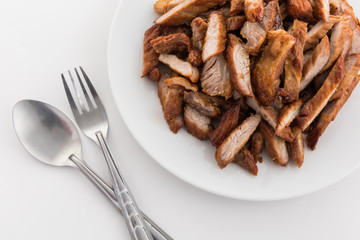 fried beef with garlic