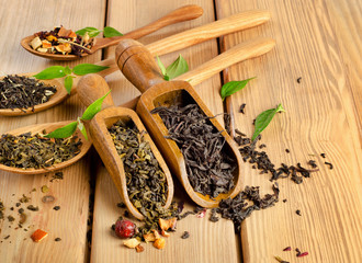 Assortment of dry tea