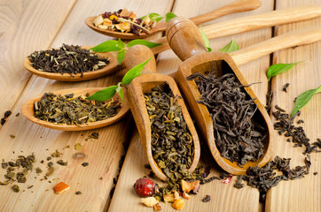 Assortment of dry tea