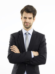 Modern young businessman portrait