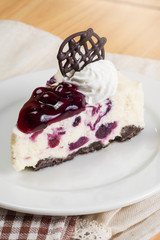Blueberry-chip cheese mousse cake