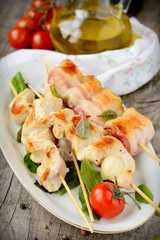 Chicken skewers