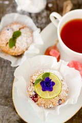 Fresh homemade cranberry muffins