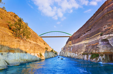 Corinth channel in Greece