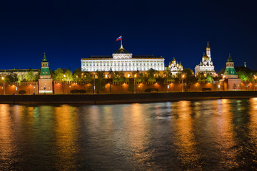 Obraz premium Kremlin in Moscow at night