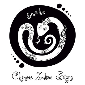 Snake. Chinese Zodiac Sign