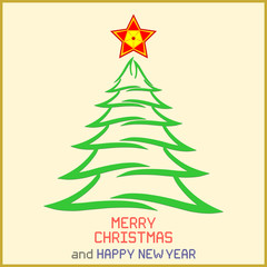 Christmas Message with Tree