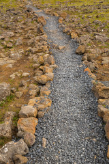 Road in Icelandic mountains