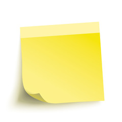 Yellow Paper Sticker