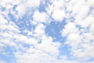 Cloud on blue sky background