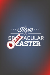 Vector illustration with easter and