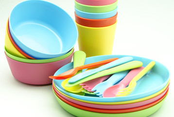  Plastic tableware