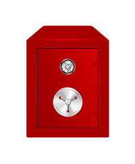 Bank Safe in red design
