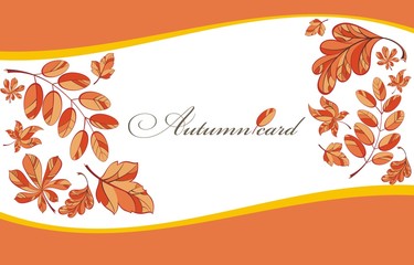 Background with autumn leaves