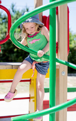 Fototapeta premium little girl having fun
