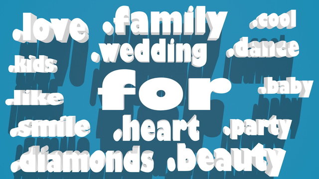 domain for sale text and relative tags cloud