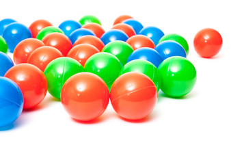 Colorful plastic balls