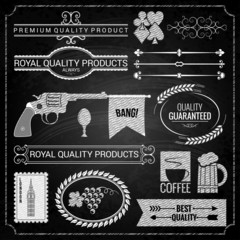 design elements chalk texture