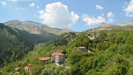 Obraz premium Theodoriana village in north Greece