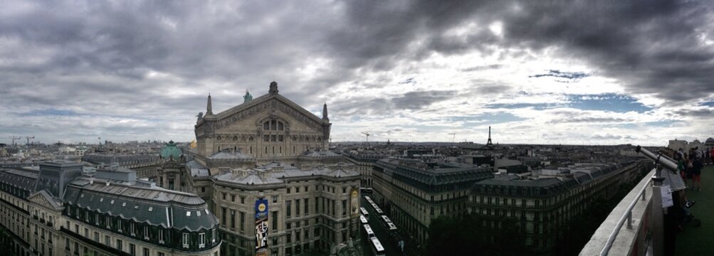 Fototapeta Paris, rooftop view