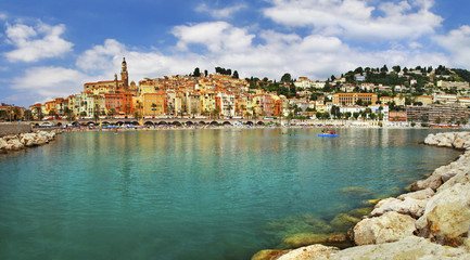 Menton - beautiful town in french riviera