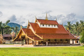 Fototapeta na wymiar Buddhist monastery in Thai temple