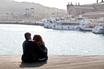 Couple on the beach.