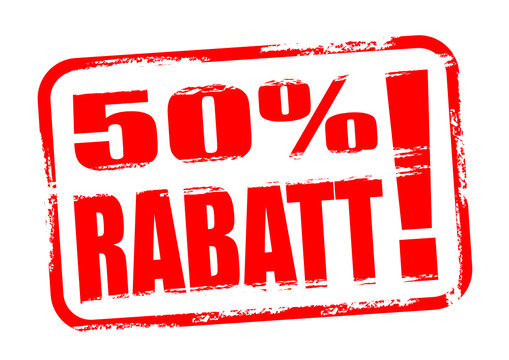 50 % Rabatt