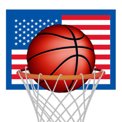 USA basket ball, vector