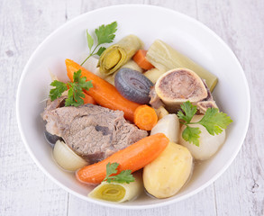 beef stew and vegetables