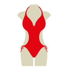 Bikini Sommer Vektor Icon Button