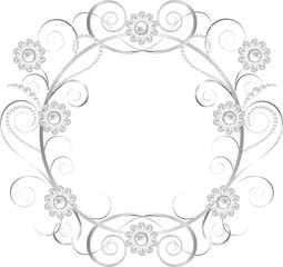 jewelry floral frame