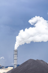 Fuming chimney of a factory