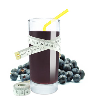 blueberry juice and meter