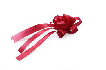Red ribbon and bow