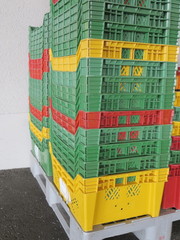 Colour plastic boxes