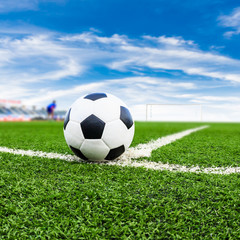 soccer ball on green grass field