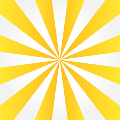 Yellow & white sunburst style abstract background