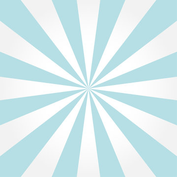 White & Blue Sunburst Style Abstract Background