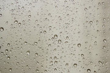 Rain drop at a window