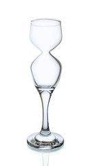 Single Glass with Hourglass Shape