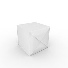 Empty box on a white background