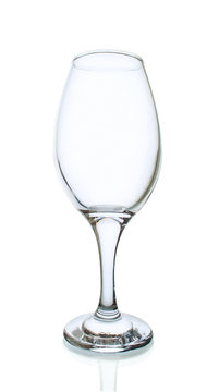 Single Empty Glass Wine