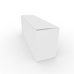 Empty box on a white background