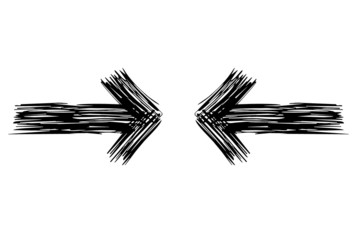 Pfeile gegeneinander...