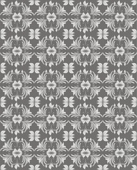Light grey floral vector background
