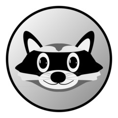 Raccoon button