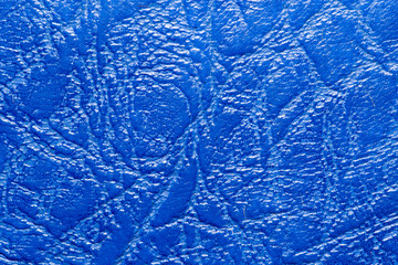 background of blue leather