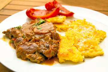 Ossobuco with polenta