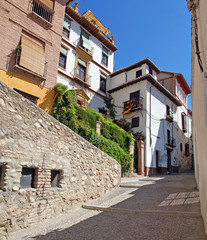 Fototapeta na wymiar Street in Granada, Spain, arab quarter